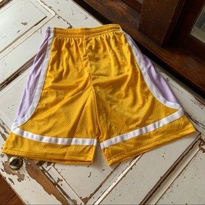 Purple and Gold Just Play Basketball Shorts